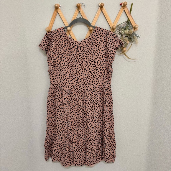 Savanna Jane Boho Leopard Rayon Blend Colorful Print Shift Dress Size L - Picture 6 of 8